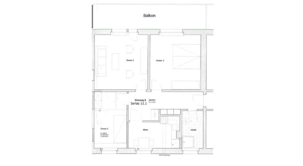 70M2 Mit Seeblick, Balkon, Serlas, Parkplatz - S11,1 St. Moritz Bagian luar foto